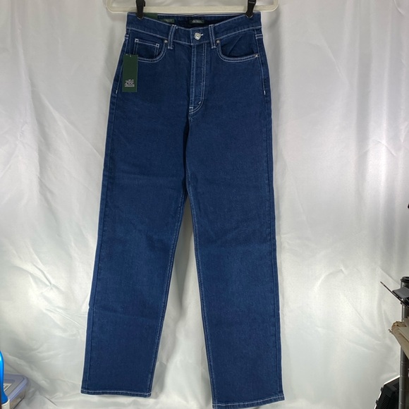 Wild Fable super high rise straight dark blue denim casual weekend streetwear 4 - Picture 1 of 8